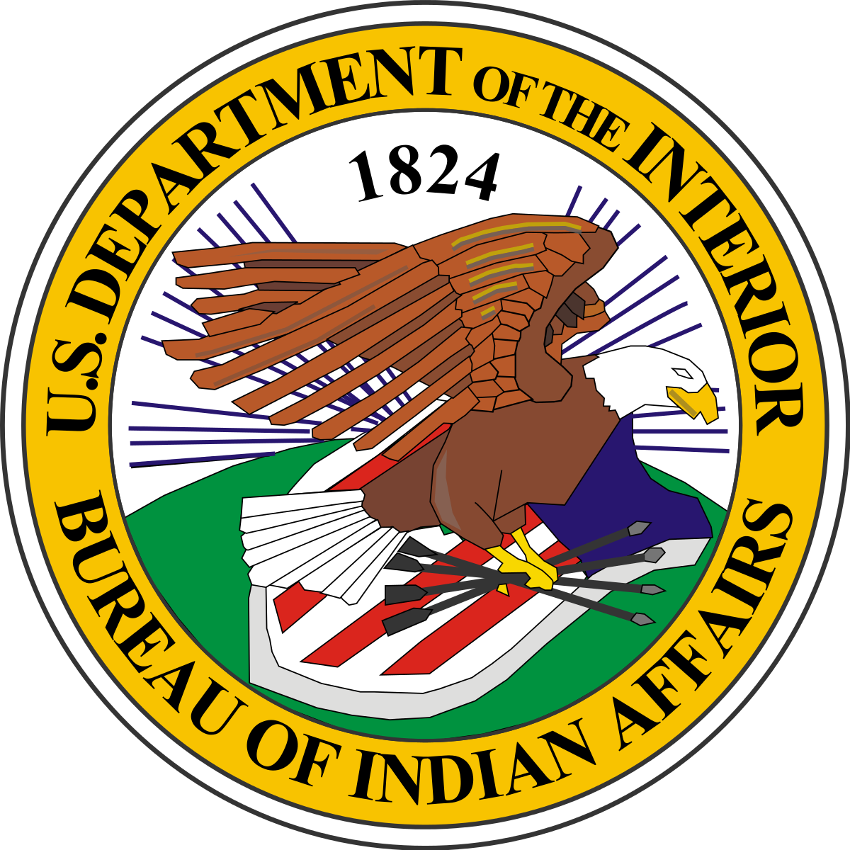 Bureau of Indian Affairs logo with link to web site